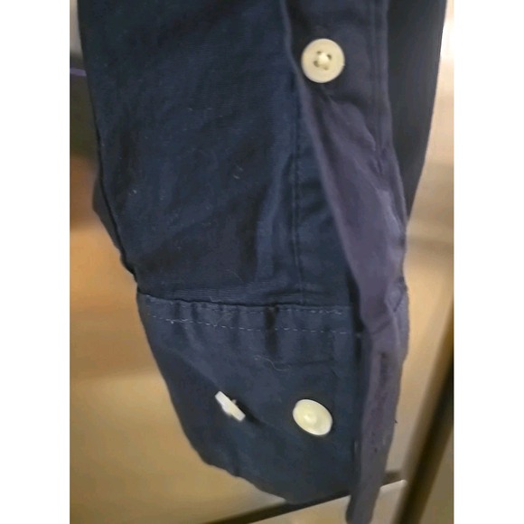 Tommy Hilfiger Men's Long Sleeve Button Down‎ Shirt Custon Fit Navy SZ XS Preppy - Picture 5 of 15
